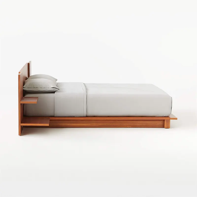Low Platform Wooden Bed Online - HOC Furniture
