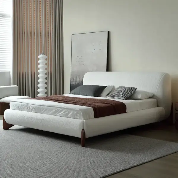 Boucle King Bed