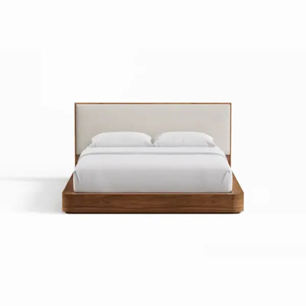 Ilana walnut Wooden Bed