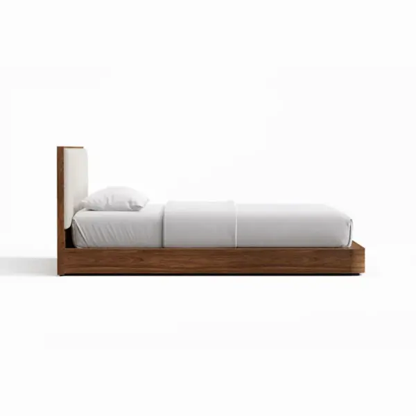 Ilana walnut Wooden Bed