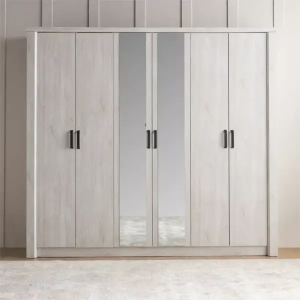 Bari 6 Door Wardrobe