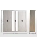 Bari 6 Door Wardrobe