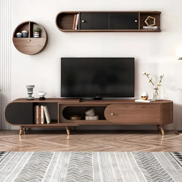 Fal Retractable Wood TV Stand