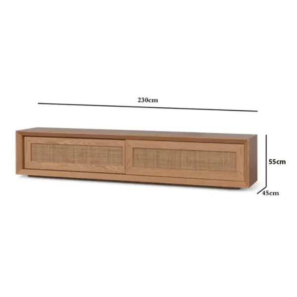 Zaviana Rattan Tv Cabinet