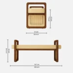 Drusilla Wooden Bench