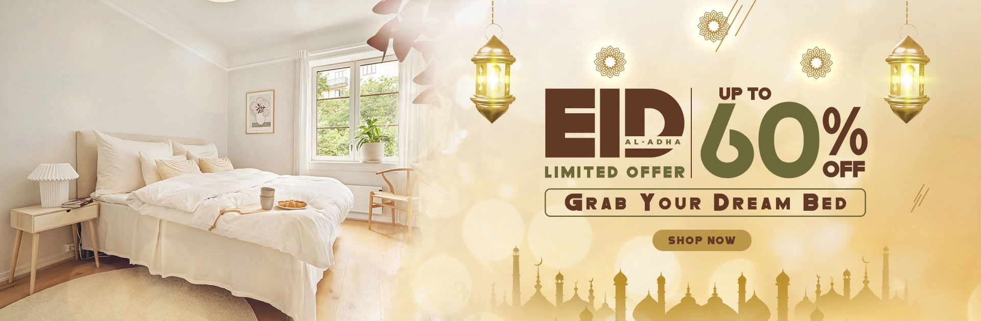 Eid al-Adha Exclusive Upgrade Your Bedroom with 60% Off On Your Dream Bed