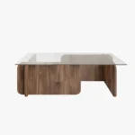 Onda Coffee table with glass top