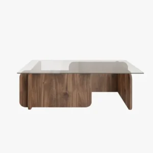 Onda Coffee table with glass top
