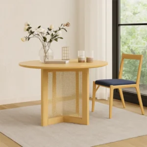 Cane Cross Dining Table