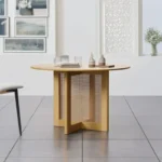 Cane Cross Dining Table