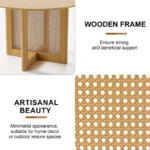 Cane Cross Dining Table