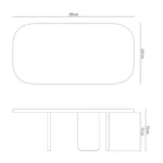 Cinder Flow Dining Table