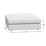 Plush Cube Ottoman