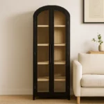 Black Arch Display Cabinet