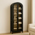 Black Arch Display Cabinet