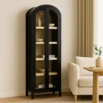 Black Arch Display Cabinet