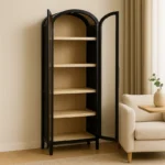 Black Arch Display Cabinet