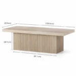 Rib Flute Coffee Table