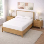 Areej Oak Premium Bed
