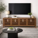 Bravon Slatted TV Cabinet