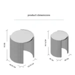 Calviro Twin Drum Tables
