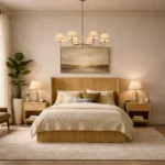 Light Wood Designer Bed