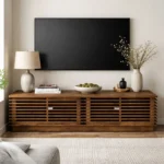 Striven Slatted Media Console