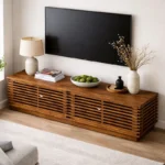 Striven Slatted Media Console