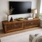 Striven Slatted Media Console
