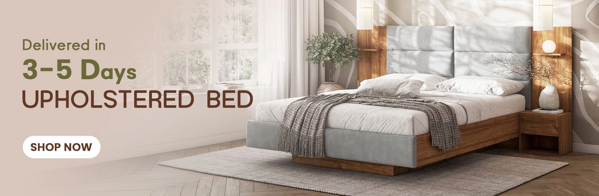 upholstered bed dubai