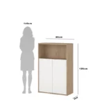 Arvin Open Shelf Cabinet