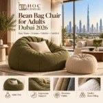 Bean bag chair for adults Dubai 2026 sizes shapes fabrics and comfort guide by HOC Furniture