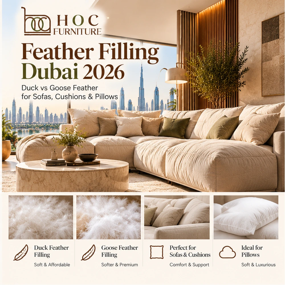 Feather vs foam sofa filling comfort support durability and best sofa filling guide by HOC Furniture